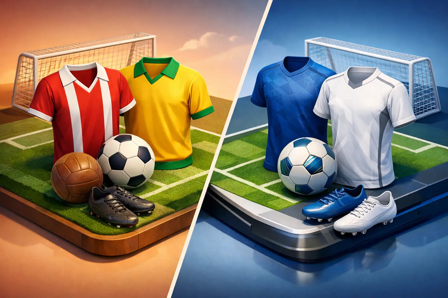Retro Soccer Jerseys vs Modern Soccer Team Kits
