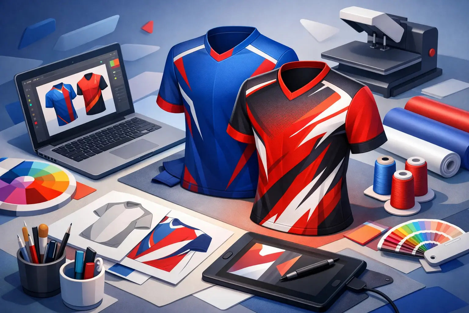 How to Create Sublimated Team Jersey Artwork
