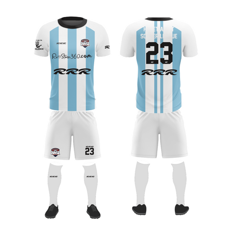 Custom Soccer Full kit & Jersey ( 50% Off, Kit $25, Jersey $15, Minimum Order 15, Free shipping )