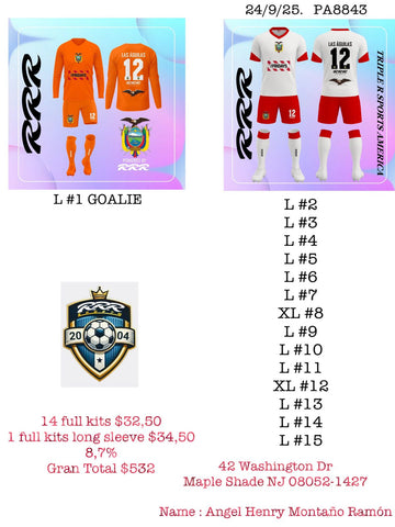 Custom offer for 30 uniforms