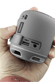 C4 Silver multi-Link Portable Bluetooth Speaker Loud Sound Bomb Sensitive Led Vibrant light colors - RioStore360