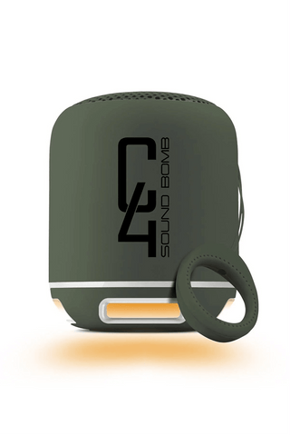 C4 Green multi-Link Portable Bluetooth Speaker Loud Sound Bomb Sensitive Led Vibrant light colors - RioStore360